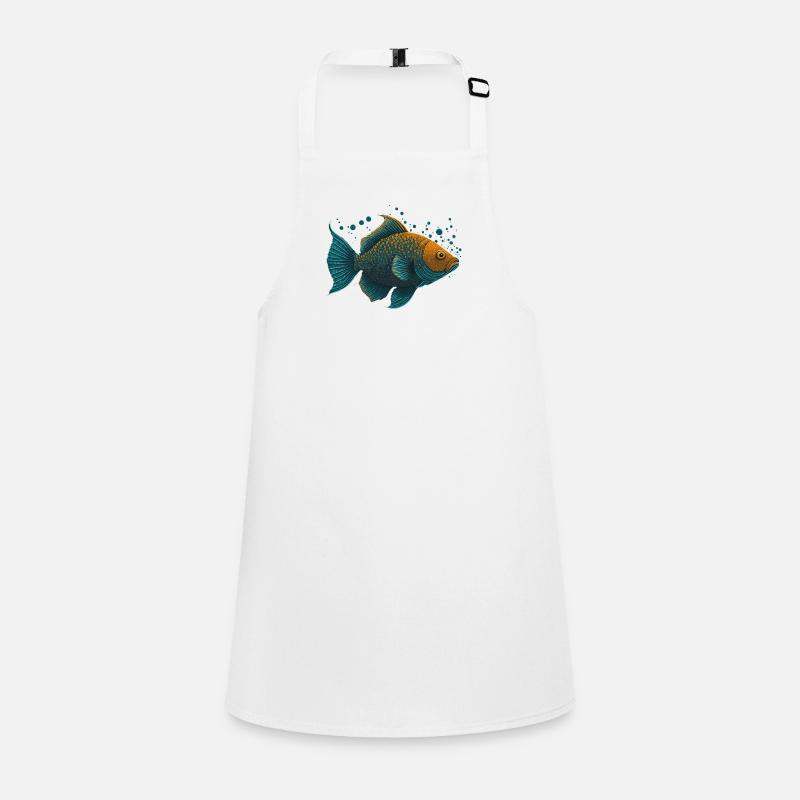 Fish Illustration Children's Apron