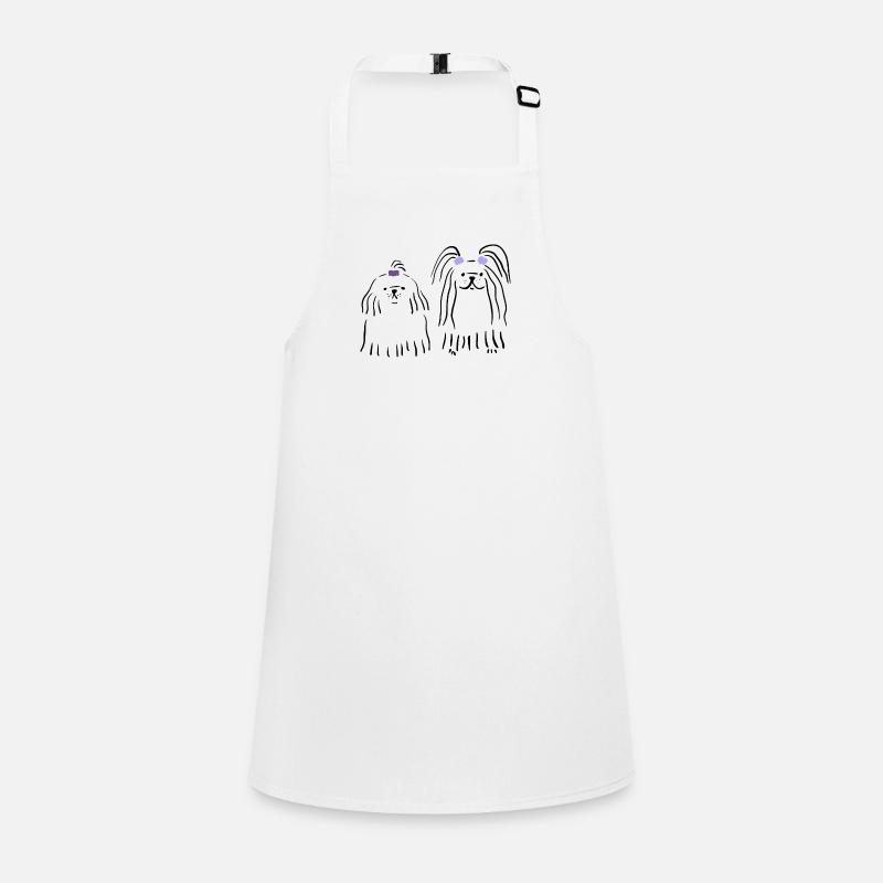 Chiens mignons avec arc Tablier Enfant
