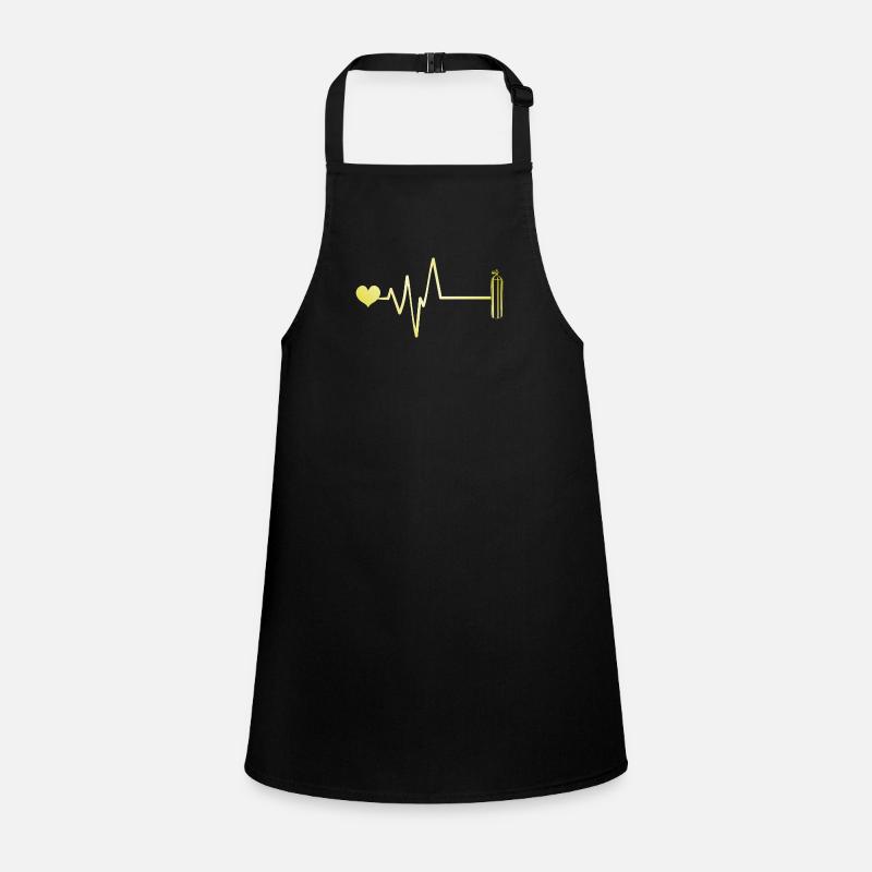 Oxygen Diving Heart Pulse Children's Apron