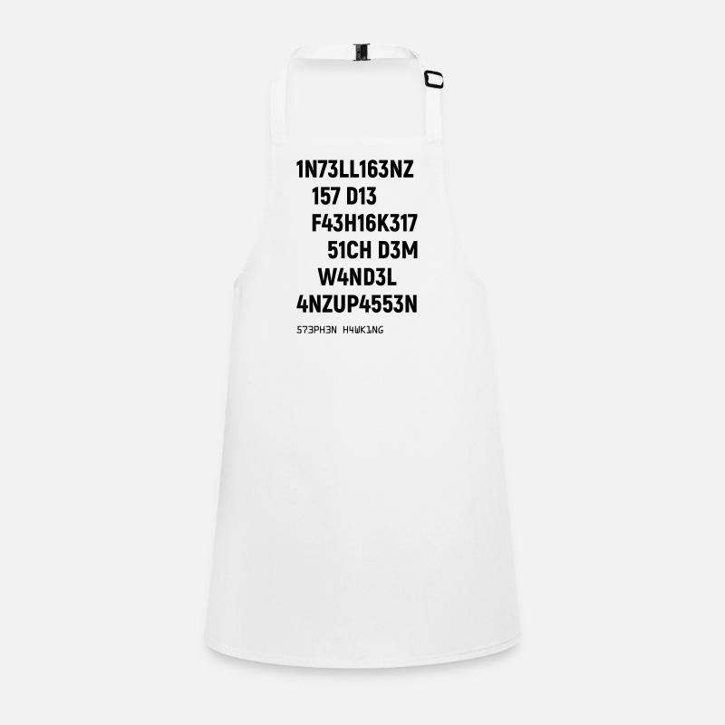 Leetspeak Intelligenz Spruch für Nerds und Hacker Schürze für Kinder