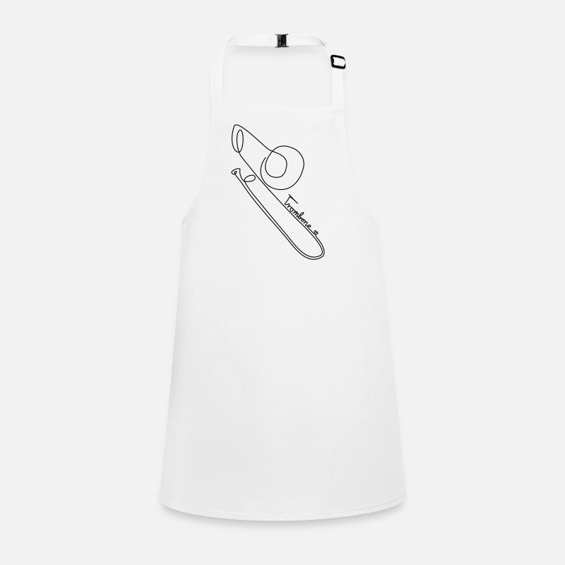 one line trombone Schürze für Kinder