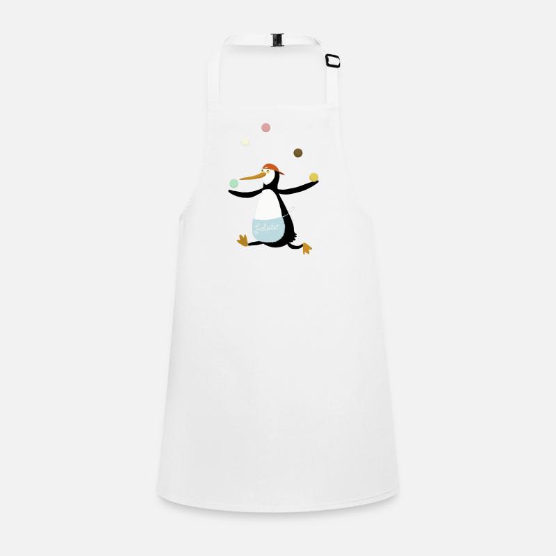 Pinguin jongliert Eis Schürze für Kinder