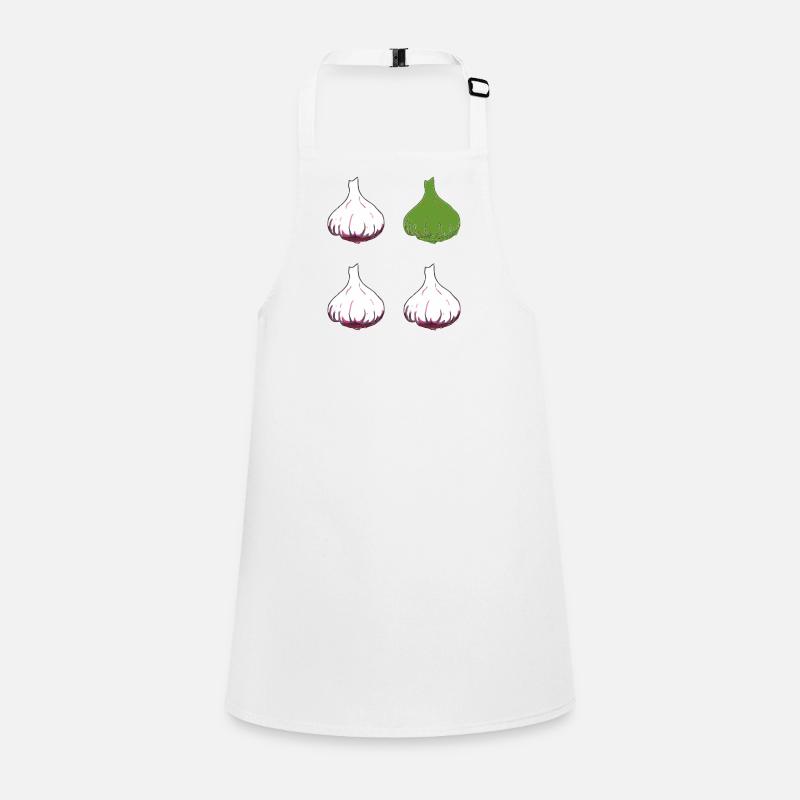 knoblauch 4er Schürze für Kinder