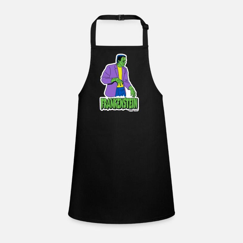 Universal Monsters Frankenstein Writing Green Children's Apron