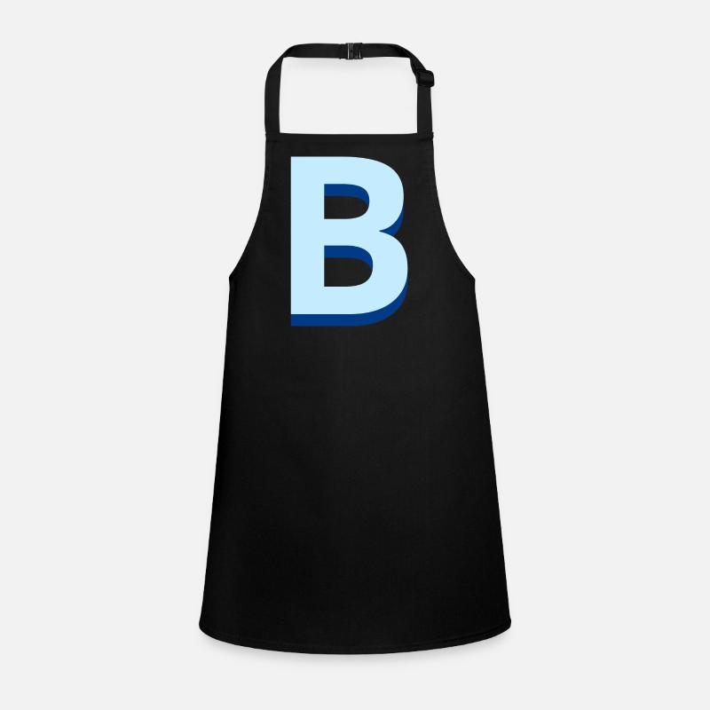 Lettre b bleu pop et moderne Tablier Enfant