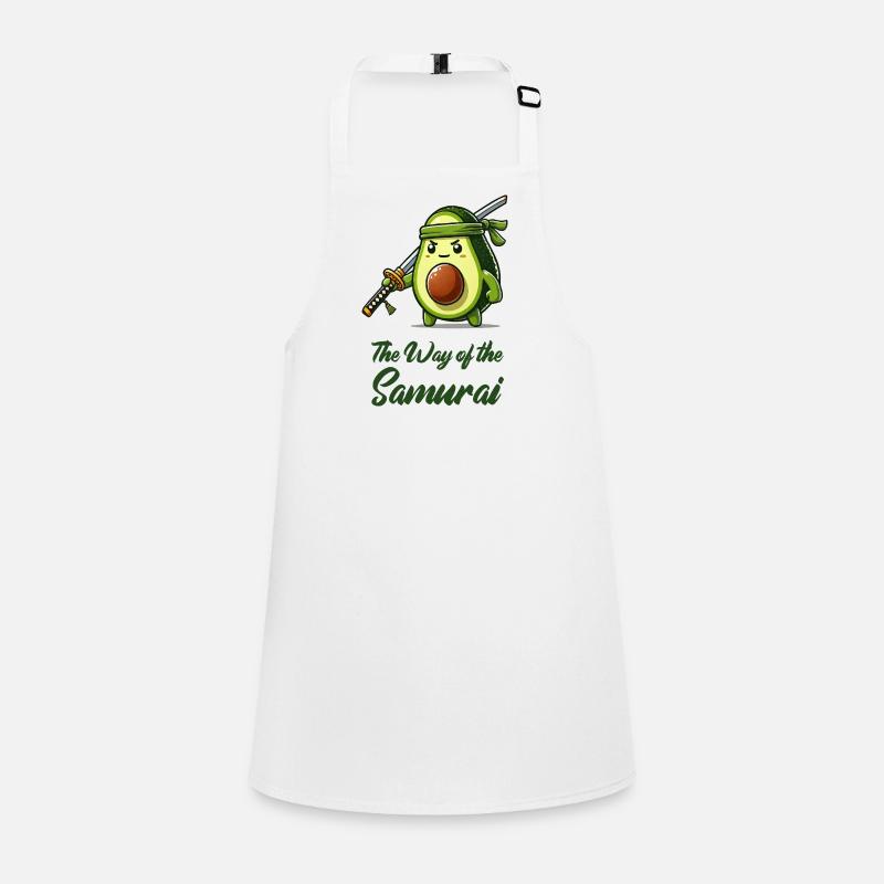 Avocado Samurai Fruit Children's Apron