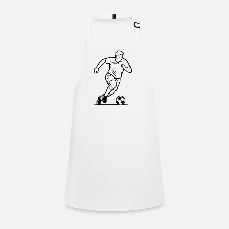 Soccer Player Shot Goal Scorer Vector Children's Apron