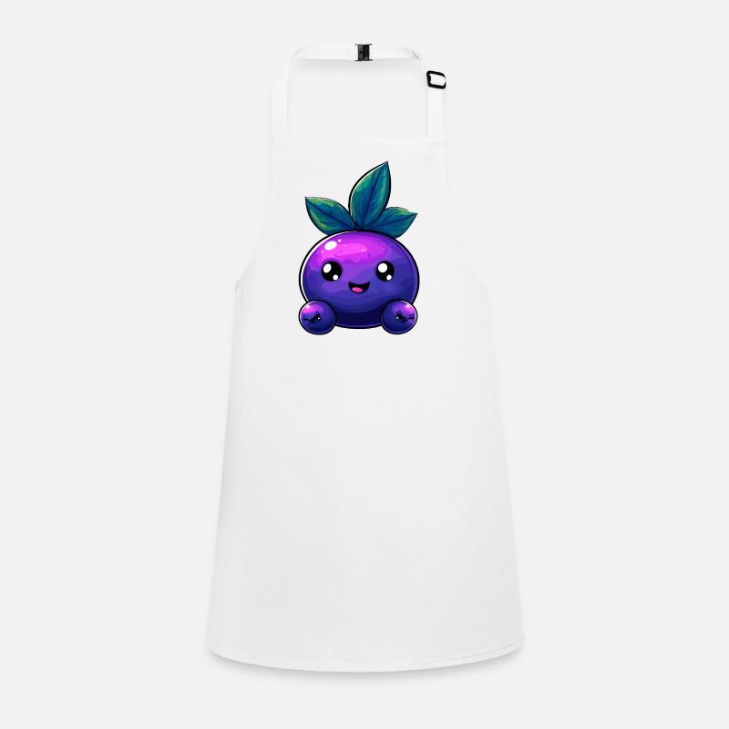Kawaii Beerenfreund mit Blättern Schürze für Kinder