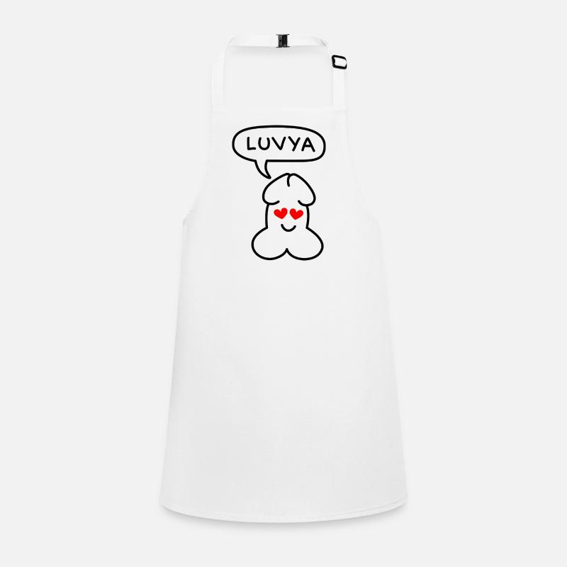funny Junior luvya emoticon Children's Apron