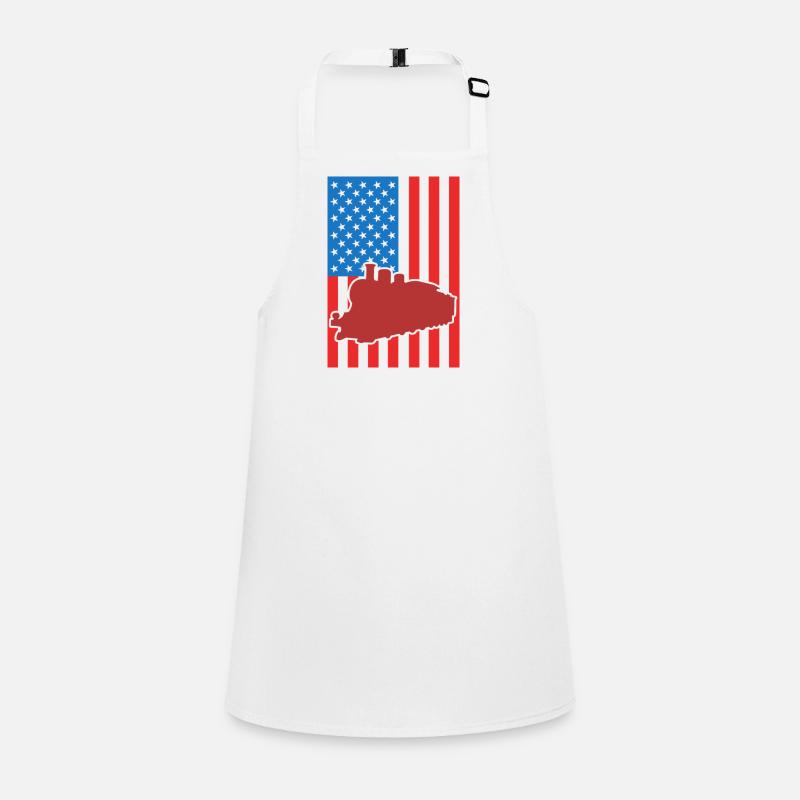 Drapeau du chemin de fer des États-Unis Tablier Enfant