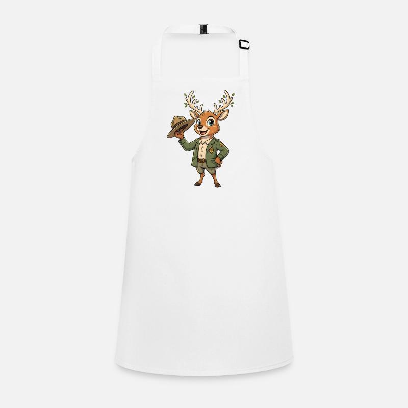 Cerf garde forestier du sentier forestier Tablier Enfant