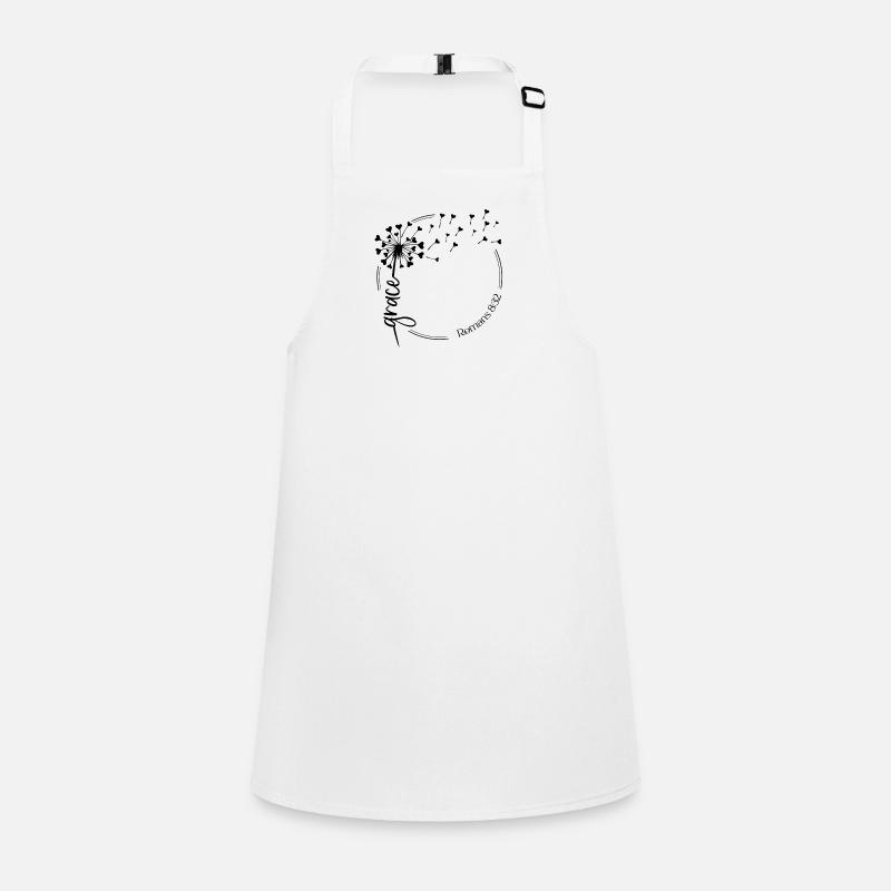 Christian Dandelion design grace Romans 8:32 Children's Apron