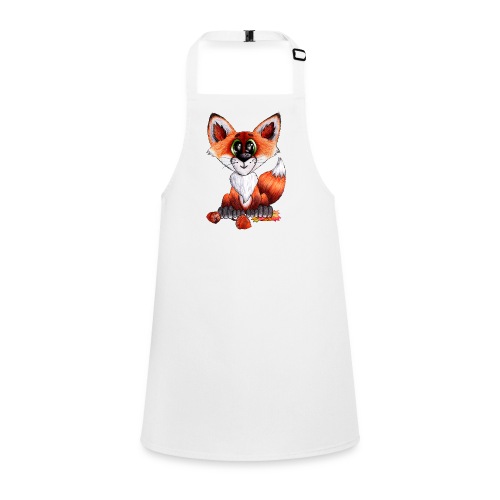 llwynogyn - a little red fox - Fartuch dla dzieci