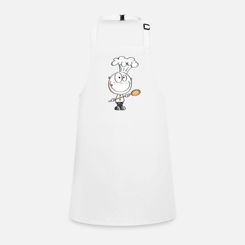 Koch Strichmännchen Comic Schürze für Kinder