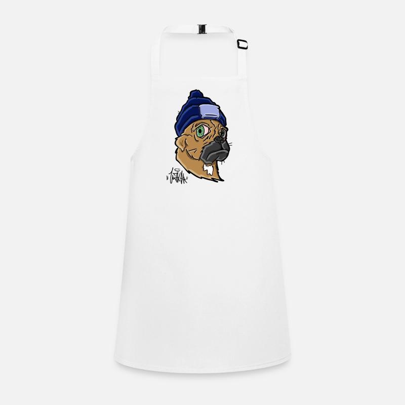 Chien avec un bonnet Tablier Enfant