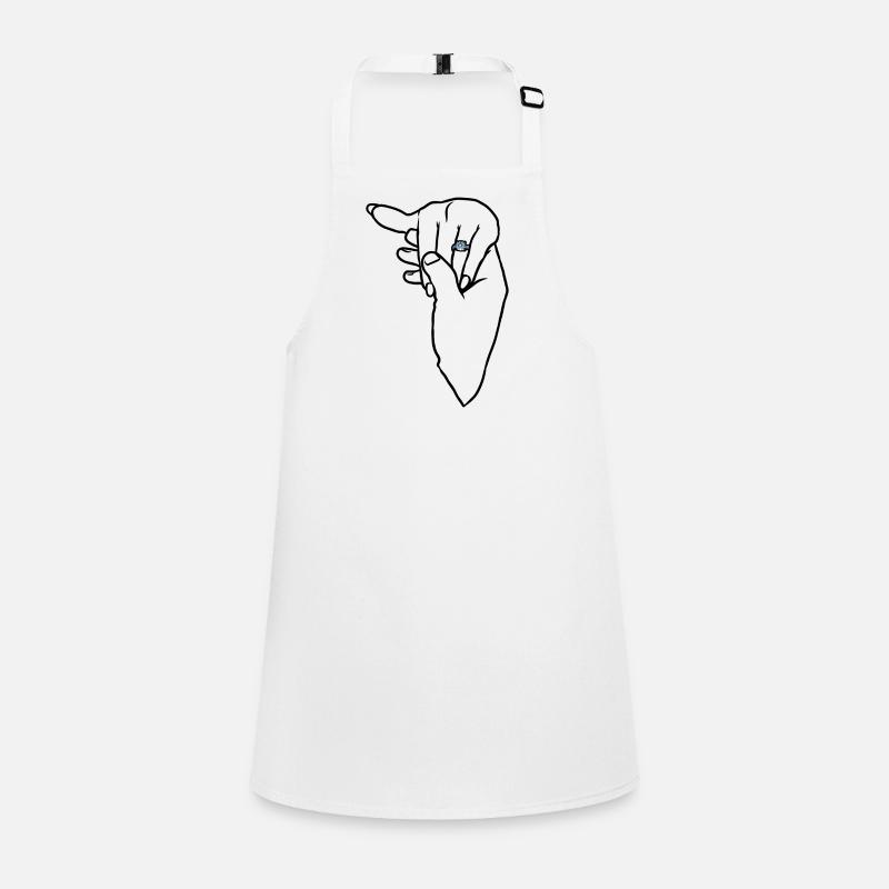 Engagement Wedding Ring Hand Children's Apron