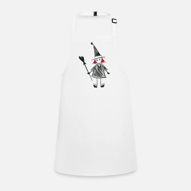 stylized witch design Children's Apron