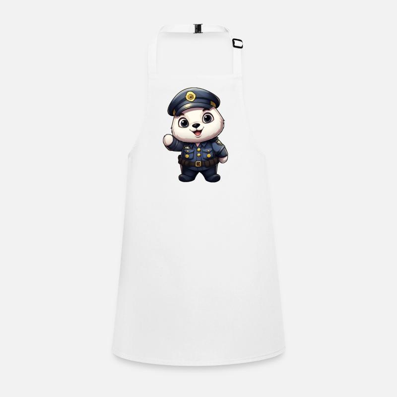 Policier panda Tablier Enfant