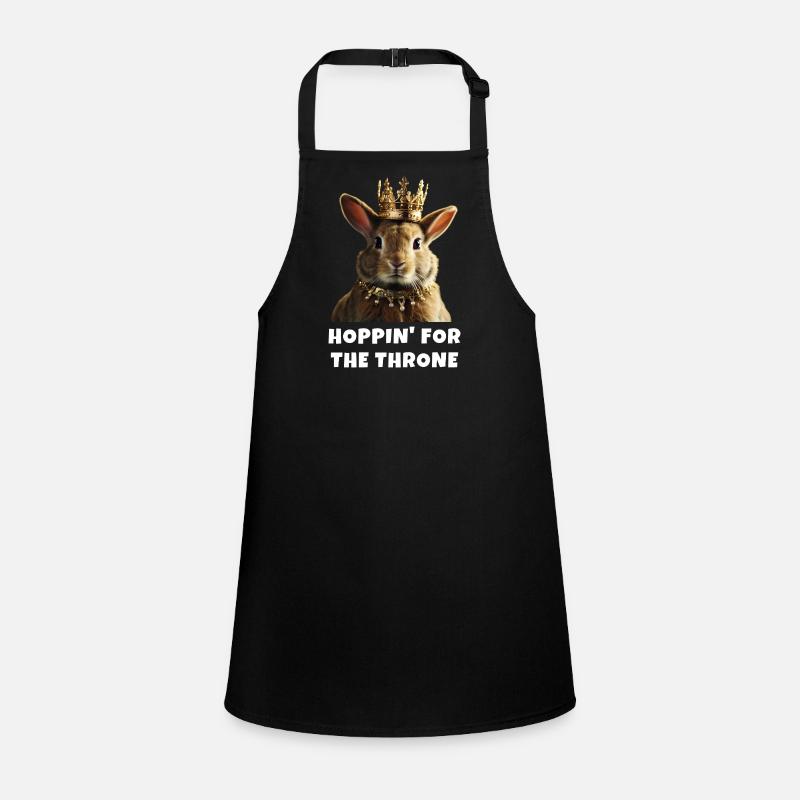 Hoppin' for the Throne rabbit lover Children's Apron