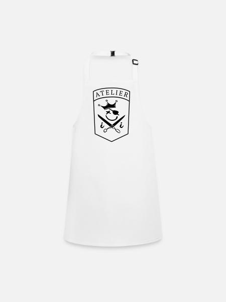 Atelier de pirates - Tablier Enfant - blanc - Devant