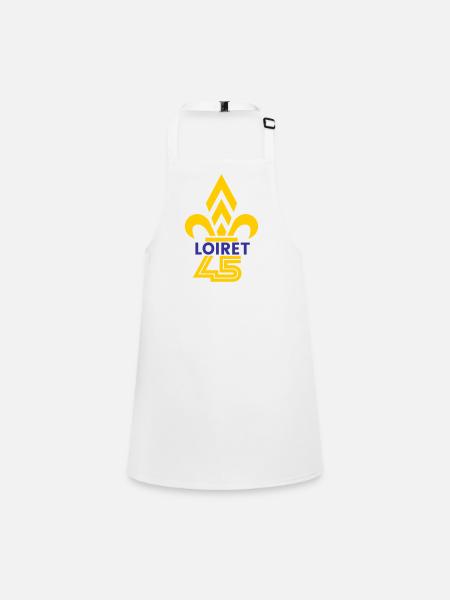 Fleur de Lys Loiret 45 - Tablier Enfant - blanc - Devant