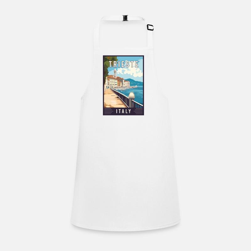 Experience Adriatic Gem Trieste in Italy - Children's Apron - white