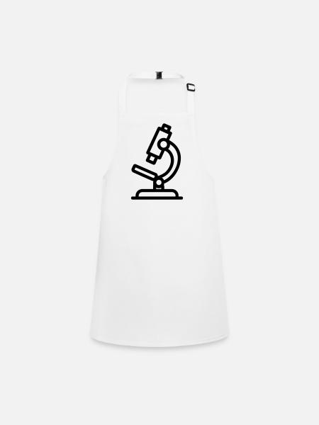 Microscope - Children's Apron - white - Front