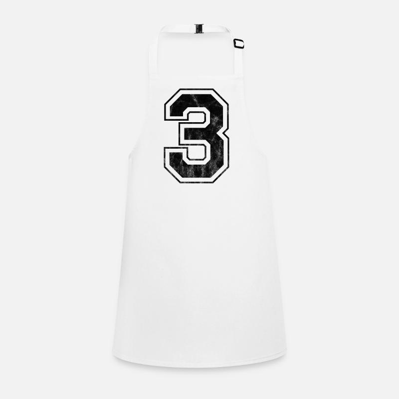 Numéro 3 Tablier Enfant