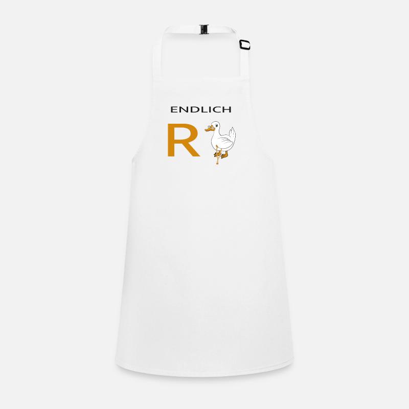 Endlich Rente Ente Schürze für Kinder