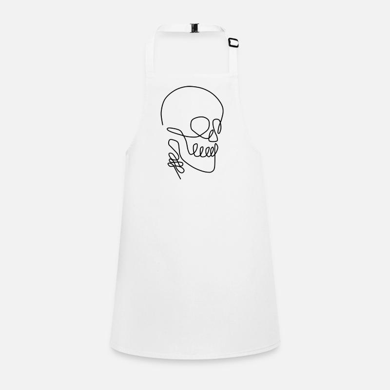 Schädel Schürze für Kinder