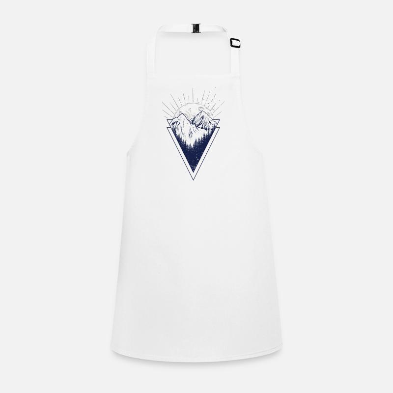 Moonlit Peaks Triangle Children's Apron