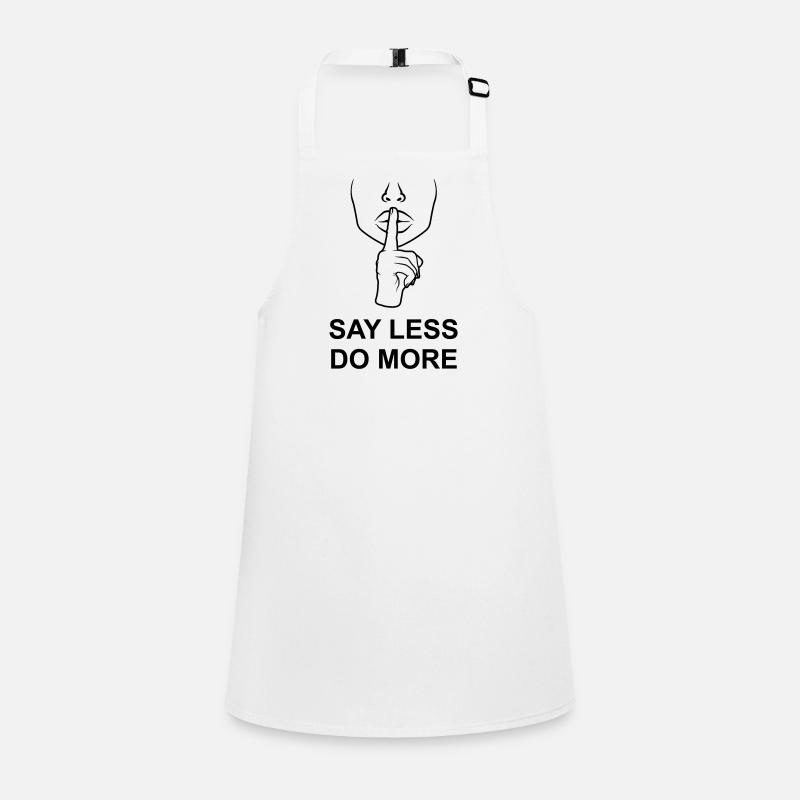 say less do more Schürze für Kinder