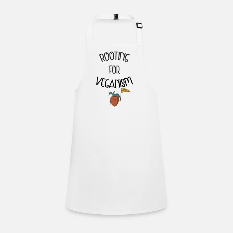 Cheering carrot - Children's Apron - white