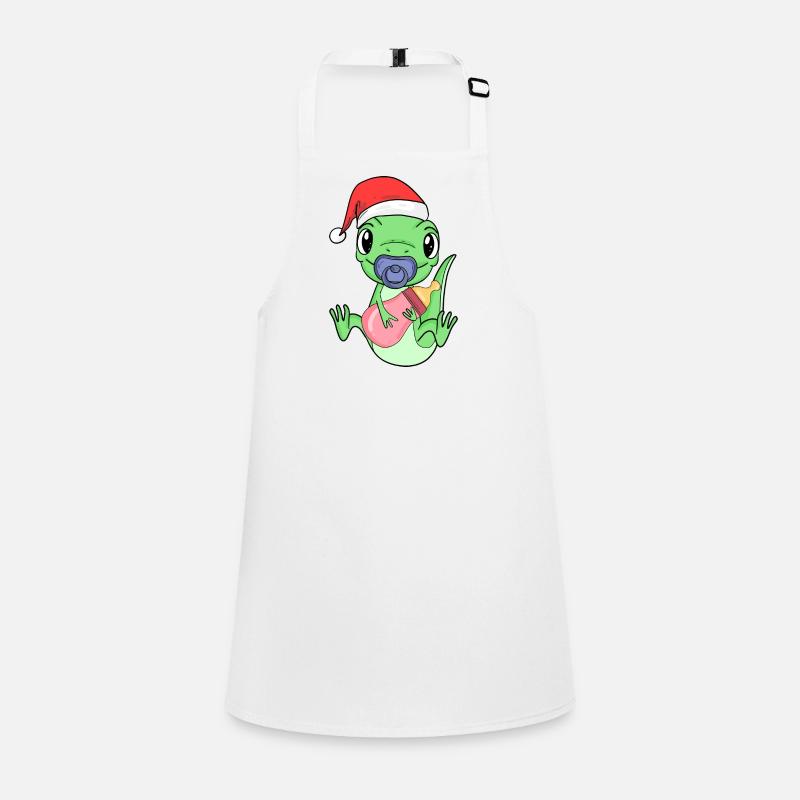 Lézard Bébé Noël Tablier Enfant