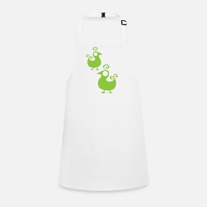 GREENEY BIRD 4 canards design oiseau vert vert Tablier Enfant