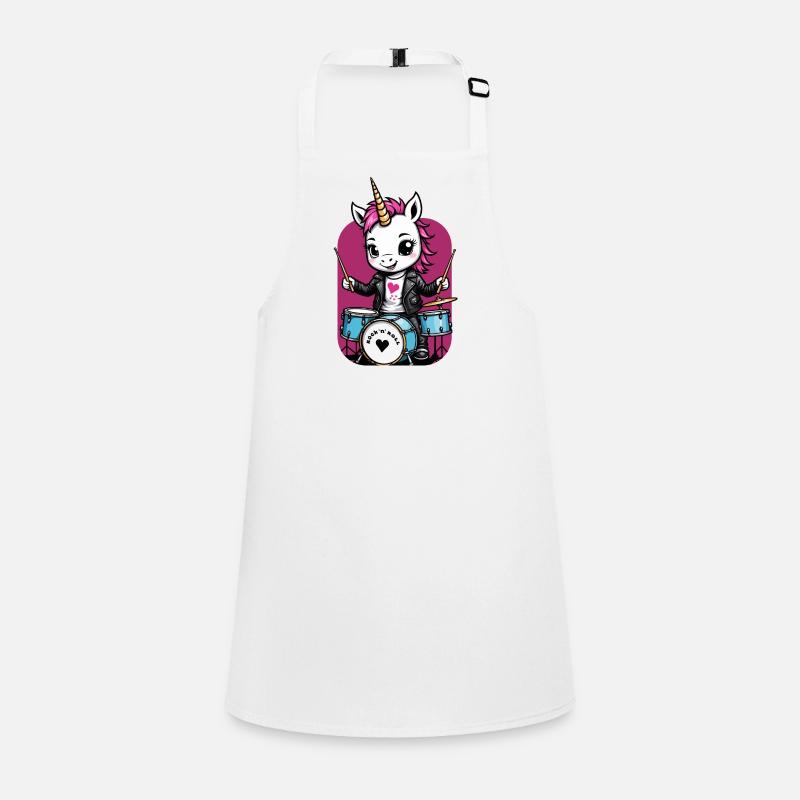 Unicorn Drummer Children's Apron