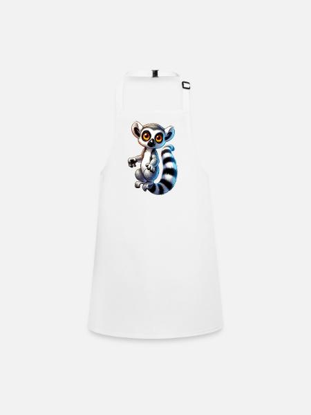 Lemur - Children's Apron - white - Front