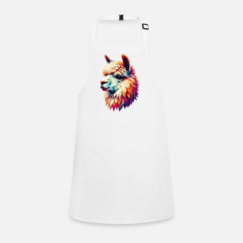 Polygonal Alpaca Children's Apron