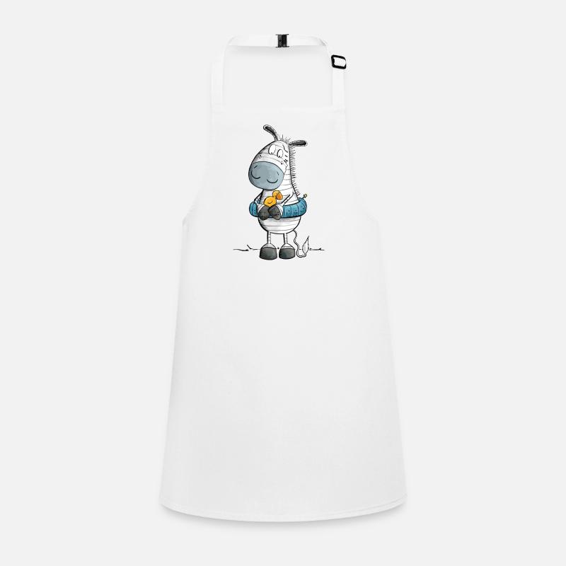 Zebra Summer Beach Float Children's Apron