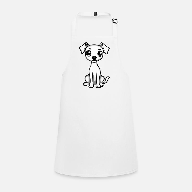Whippet Chien Bande dessinée Mignon Tablier Enfant