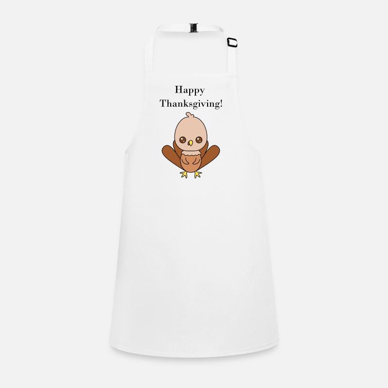 Illustration de dinde mignonne pour Thanksgiving Tablier Enfant