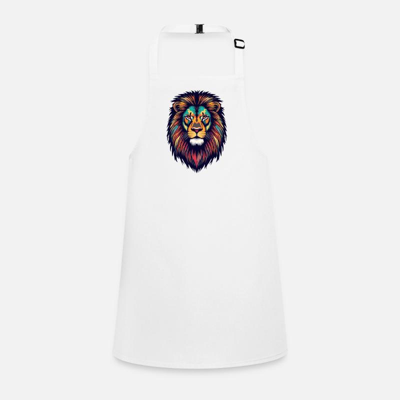Explosion de couleur de lion brillant Tablier Enfant