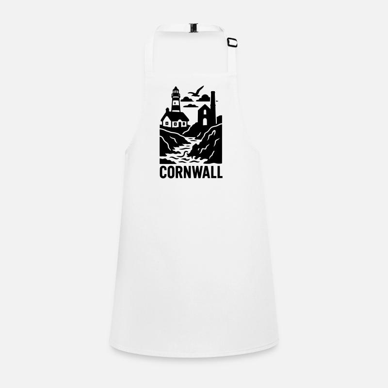 cornwall silhouette Schürze für Kinder
