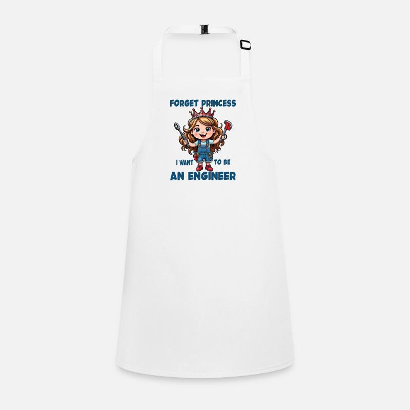 Cool princess becomes engineer mechanic Children's Apron