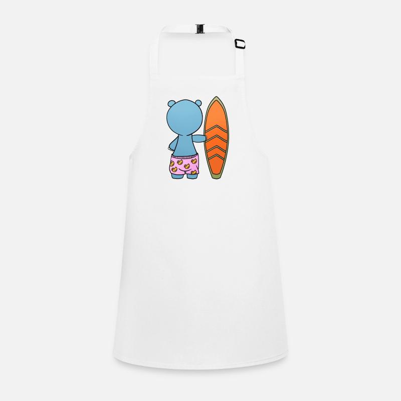 Hippo Surfboard Children's Apron