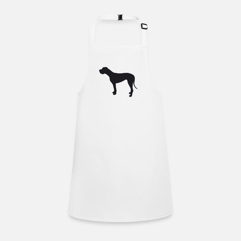 Deutsche Dogge Silhouette Schürze für Kinder