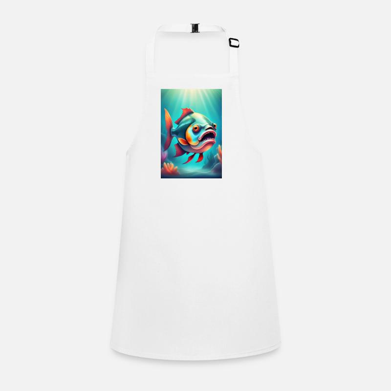 Strange looking creepy fish Children's Apron
