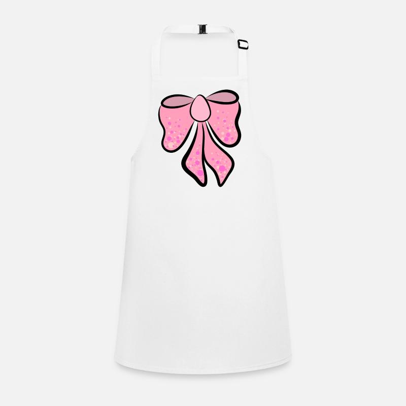 schöne rosa, pinke Schleife , Geschenkidee Schürze für Kinder