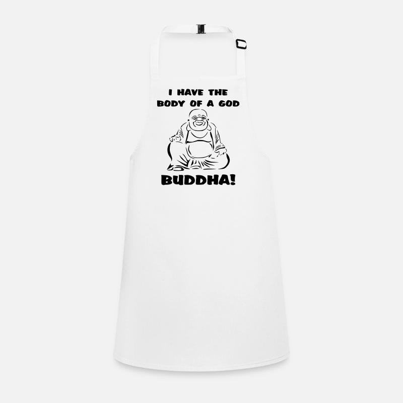 Ich habe den Körper eines Gottes... Buddha Schürze für Kinder