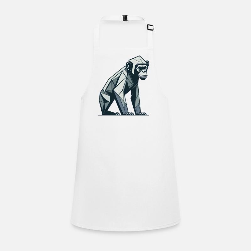 Polygon Monkey Children's Apron
